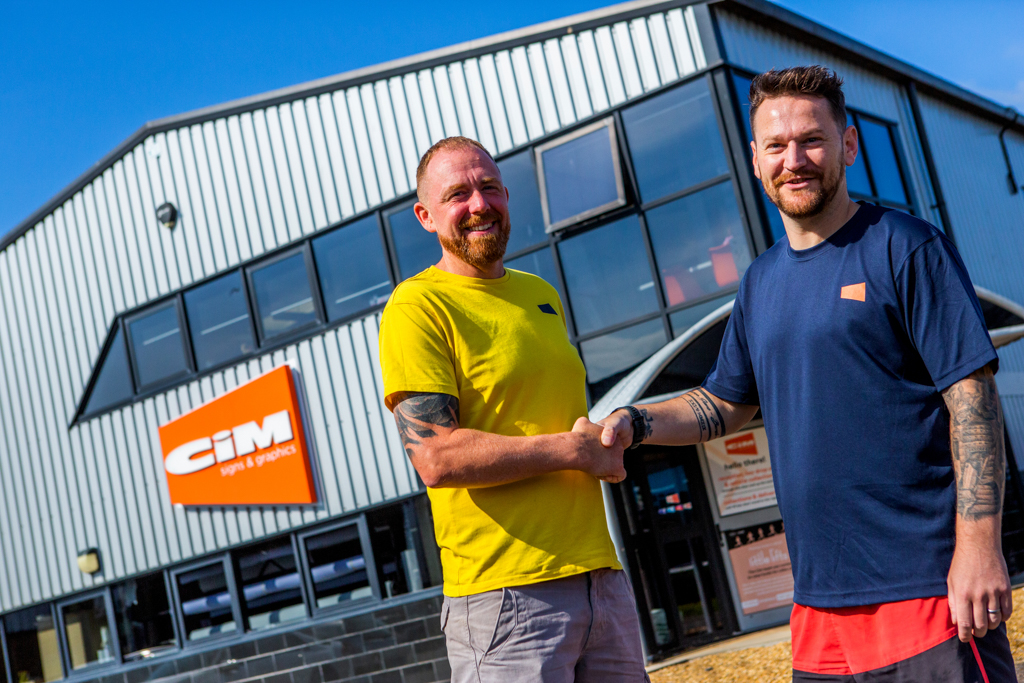 MD, Mark Baker (Left) And Senior Team Manager, Tony Burch (Right) CIM Signs & Graphics