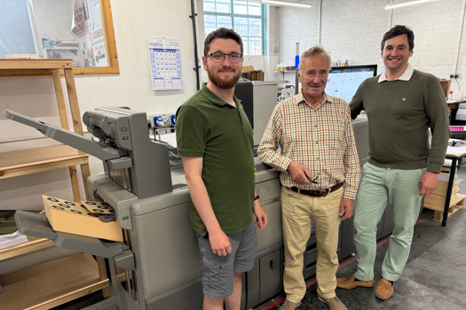 (L-R) Main operator Robert Scott with Murray and Jamie Richardson