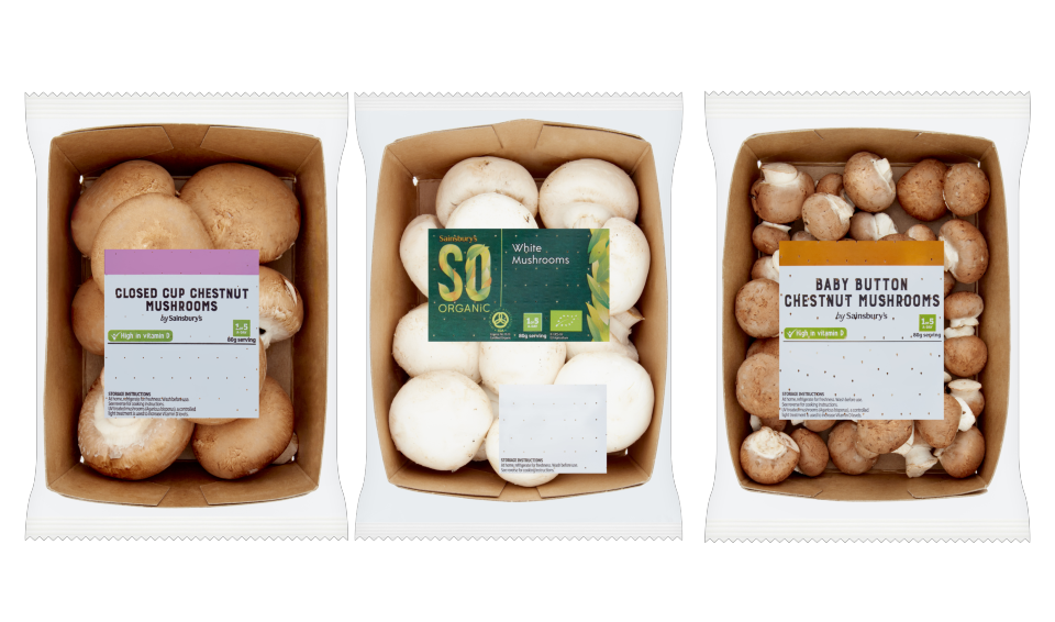 Sainsburys Mushroom Packaging